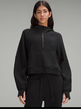 lululemon athletica Black Half-zip scuba Hoodie